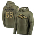 harde D.Broncos #69 Mike McGlinchey Player Olive Salute to Service Pullover Hoodies Home Game Stitched Jerseys