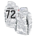 harde D.Broncos #72 Garett Bolles Player Arctic Camo Salute to Service Hoodies Limited Game Stitched Jerseys
