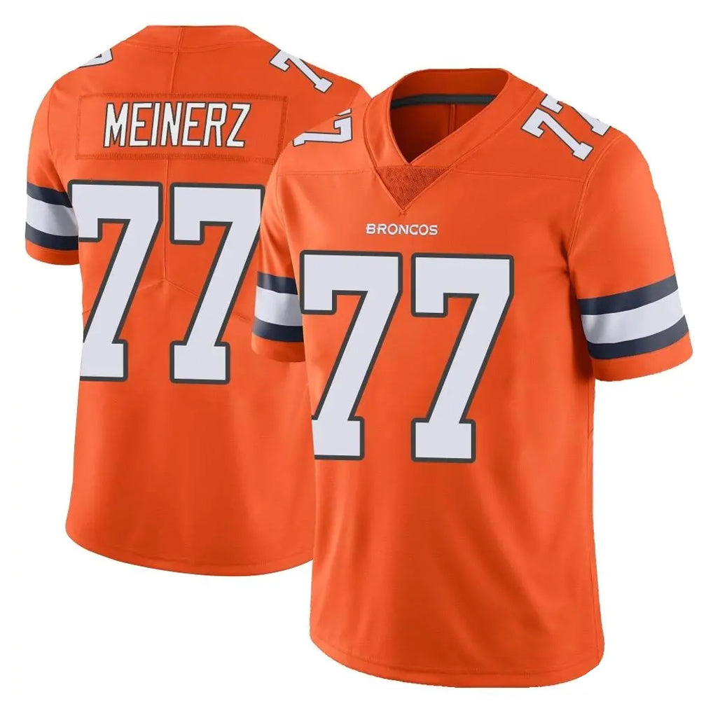harde D.Broncos #77 Quinn Meinerz Player Orange Vapor Untouchable Limited Home Game Stitched Jerseys