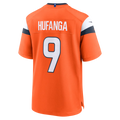 harde D.Broncos #9 Talanoa Hufanga Orange Team Game Stitched Jerseys