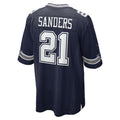 harde D.Cowboys #21 Deion Sanders Player Navy Home Game Stitched Jerseys