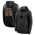 harde D.Cowboys #26 DaRon Bland Player Black Salute to Service Pullover Hoodies Limited Stitched Jerseys
