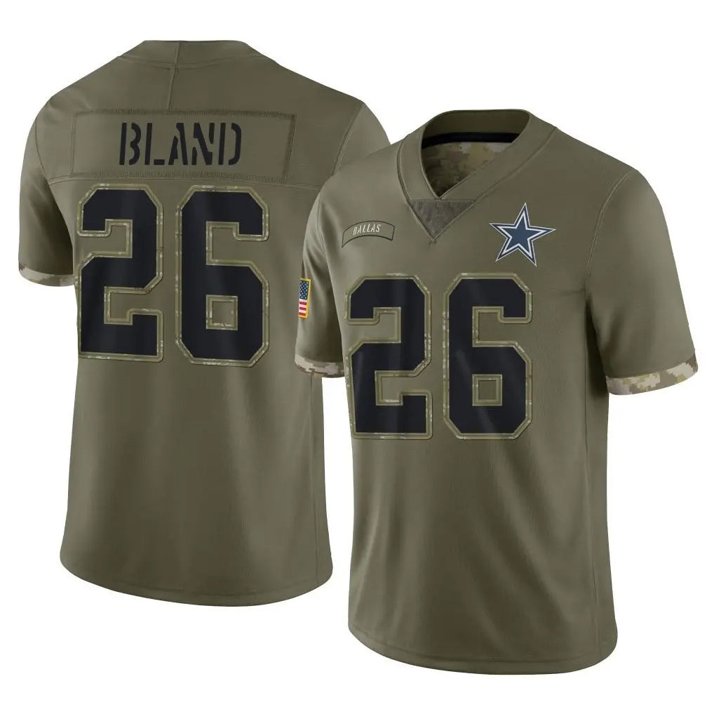harde D.Cowboys #26 DaRon Bland Player Olive Salute to Service Limited Game Stitched Jerseys