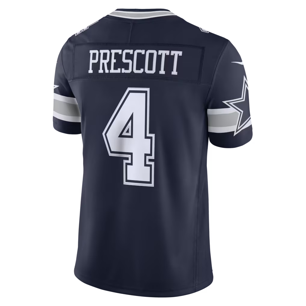 harde D.Cowboys #4 Dak Prescott Navy Team Vapor F.U.S.E. Stitched Limited Stitched Jerseys