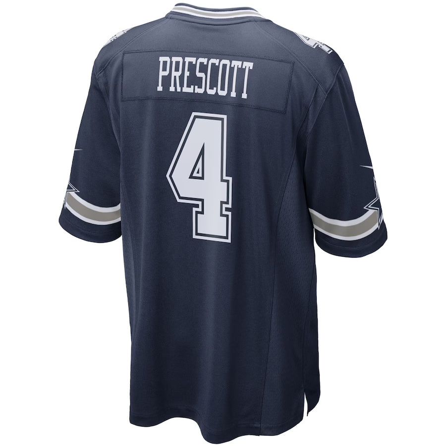 harde D.Cowboys #4 Dak Prescott Player Navy Home Game Stitched Jerseys