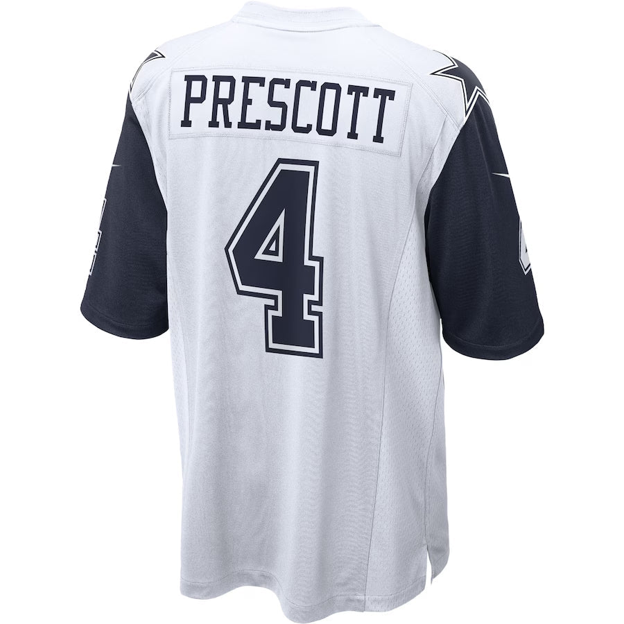 harde D.Cowboys #4 Dak Prescott Player White Alternate Game Stitched Jerseys
