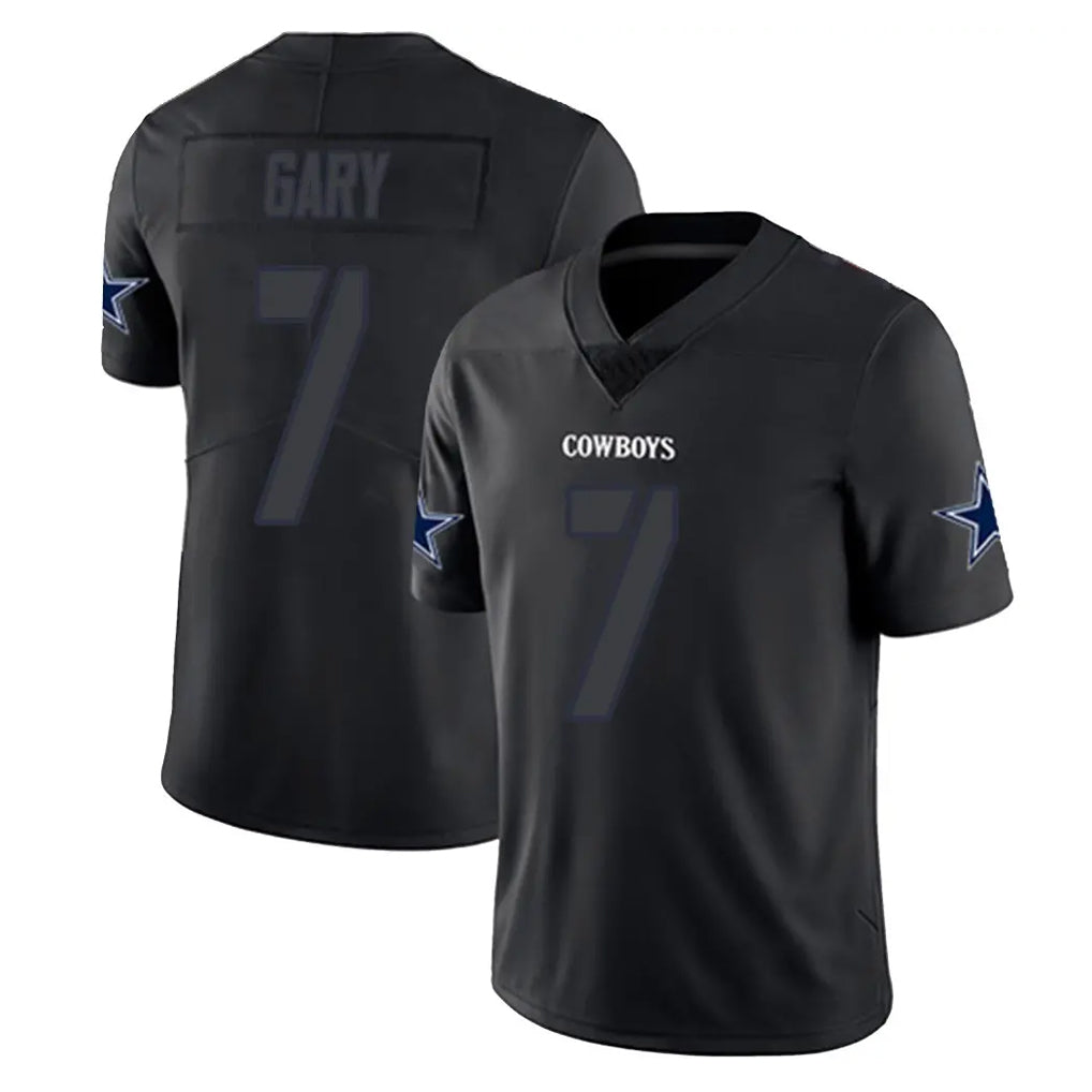 harde D.Cowboys #7 Rashan Gary Player Black Impact Limited Home Game Stitched Jerseys