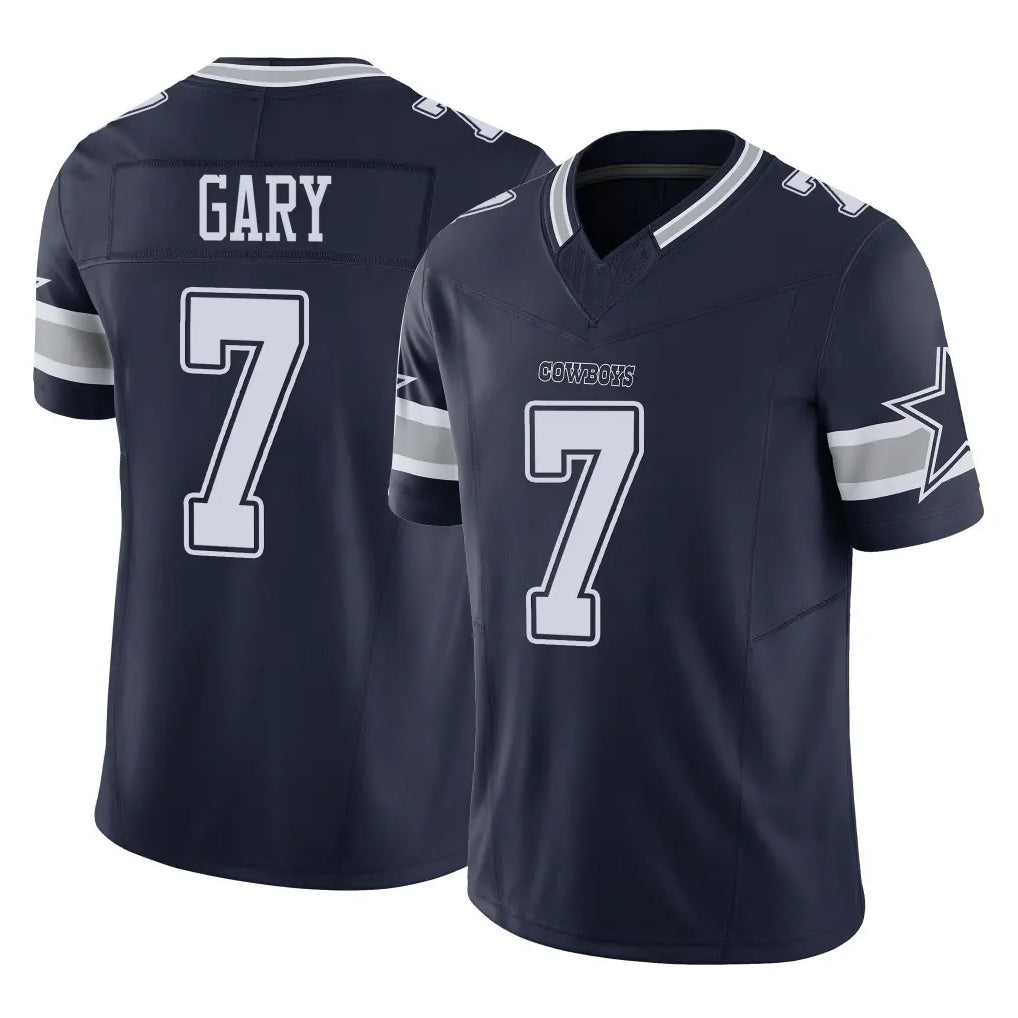 harde D.Cowboys #7 Rashan Gary Player Navy Limited Vapor F.U.S.E. Home Game Stitched Jerseys