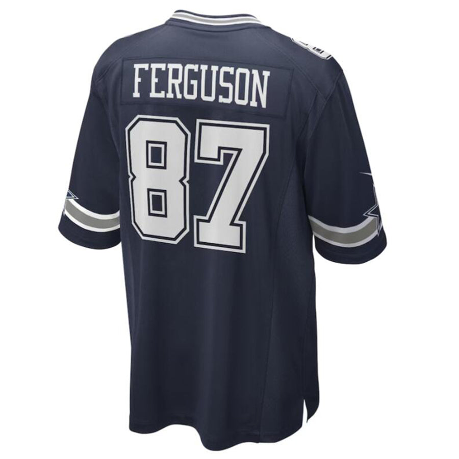harde D.Cowboys #87 Jake Ferguson Navy Game Jersey American Stitched Jersey