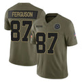harde D.Cowboys #87 Jake Ferguson Player Olive 2025 Salute to Service Limited Home Game Stitched Jerseys