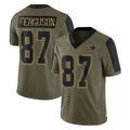 harde D.Cowboys #87 Jake Ferguson Player Olive Salute to Service Limited Home Game Stitched Jerseys