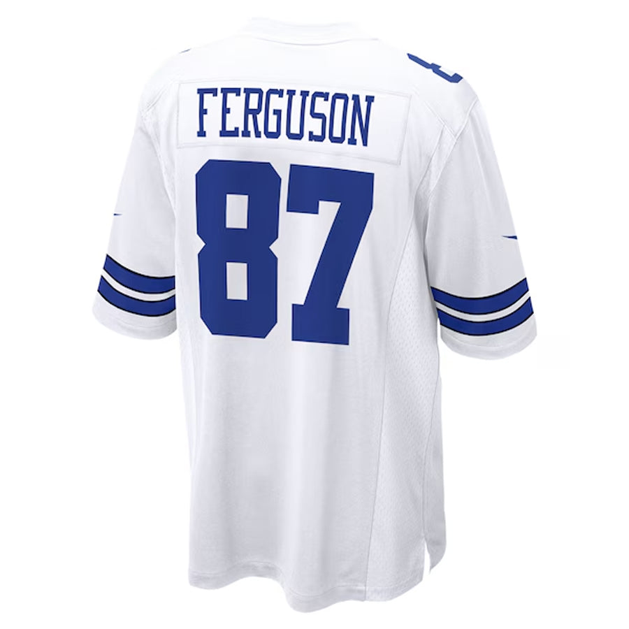 harde D.Cowboys #87 Jake Ferguson Player White Home Game Stitched Jerseys