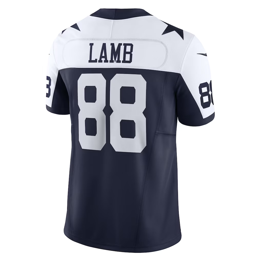 harde D.Cowboys #88 CeeDee Lamb Navy Vapor F.U.S.E. Limited Stitched Jerseys