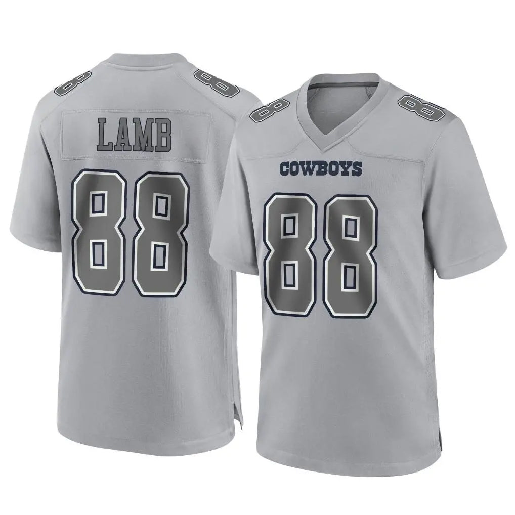 harde D.Cowboys #88 CeeDee Lamb Player Gray Atmosphere Fashion Home Game Stitched Jerseys