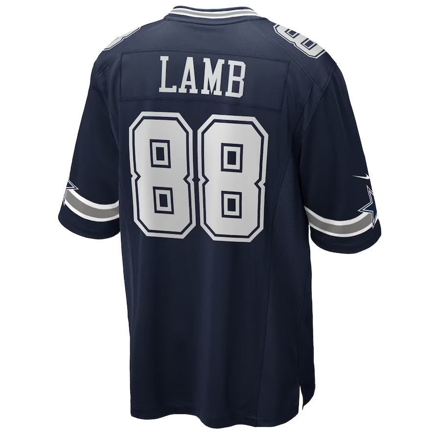 harde D.Cowboys #88 CeeDee Lamb Player Navy Home Game Stitched Jerseys
