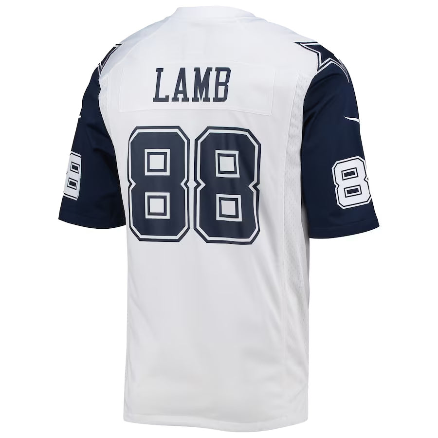 harde D.Cowboys #88 CeeDee Lamb Player White Alternate Game Stitched Jerseys