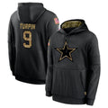 harde D.Cowboys #9 KaVontae Turpin Player Black Salute to Service Pullover Hoodies Limited Stitched Jerseys