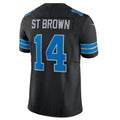harde D.Lions #14 Amon-Ra St. Brown Black 2nd Alternate Vapor F.U.S.E. Limited Stitched Jersey Stitched Jersey