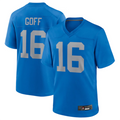 harde D.Lions #16 Jared Goff Blue Alternate Game Jersey Blue Player Stitched Jerseys