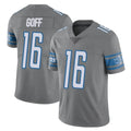 harde D.Lions #16 Jared Goff Player Gray Vapor Untouchable Limited Home Game Stitched Jerseys
