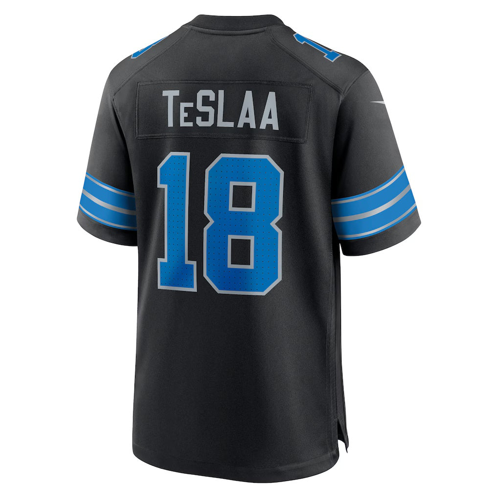 harde D.Lions #18 Isaac TeSlaa Black Alternate Game Player Stitched Jerseys