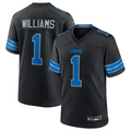 harde D.Lions #1 Jameson Williams Player Black Replica Game Stitched Jerseys