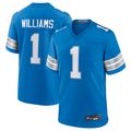 harde D.Lions #1 Jameson Williams Player Blue Replica Game Stitched Jerseys