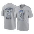 harde D.Lions #31 Kerby Joseph Player Gray Atmosphere Fashion Home Game Stitched Jerseys