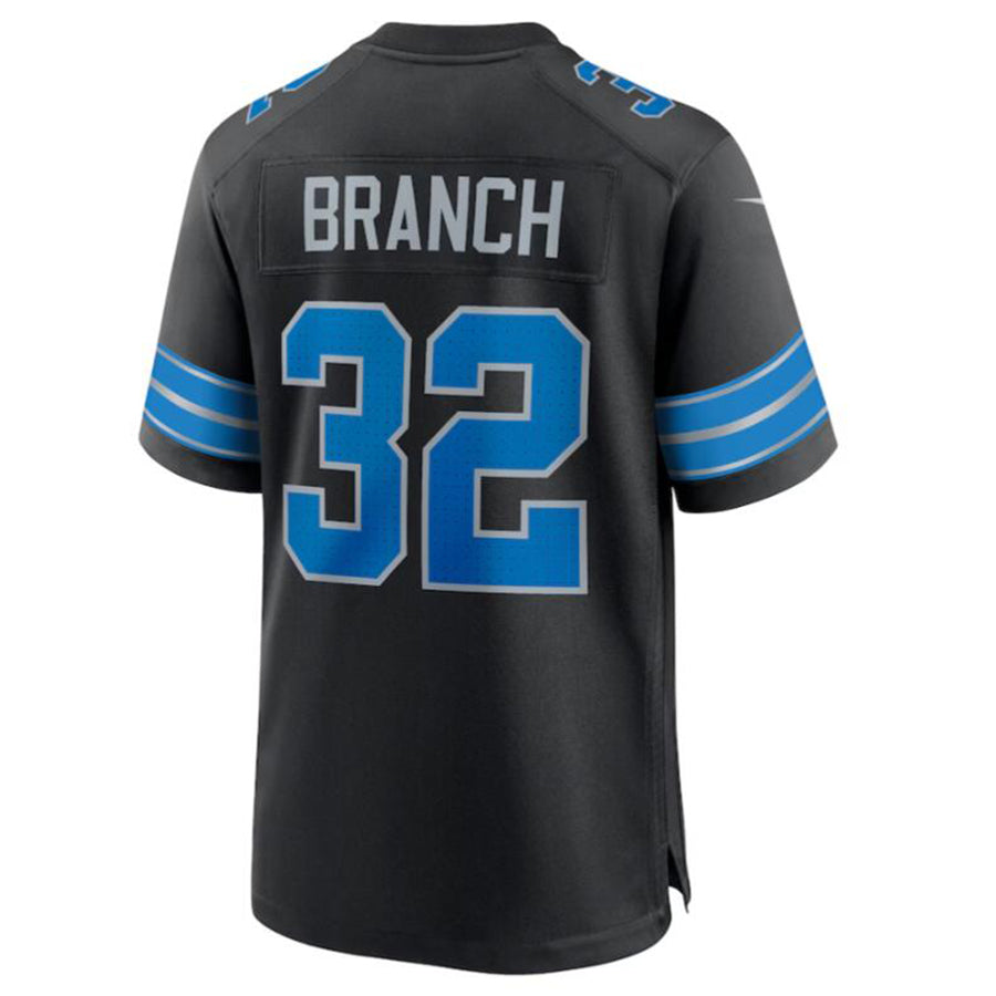 harde D.Lions #32 Brian Branch Black 2nd Alternate Game Jersey American Stitched Jerseys