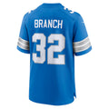 harde D.Lions #32 Brian Branch Player Blue Home Game Stitched Jerseys