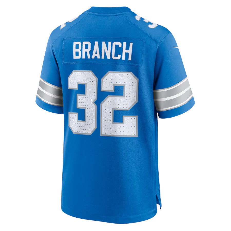 harde D.Lions #32 Brian Branch Player Blue Home Game Stitched Jerseys