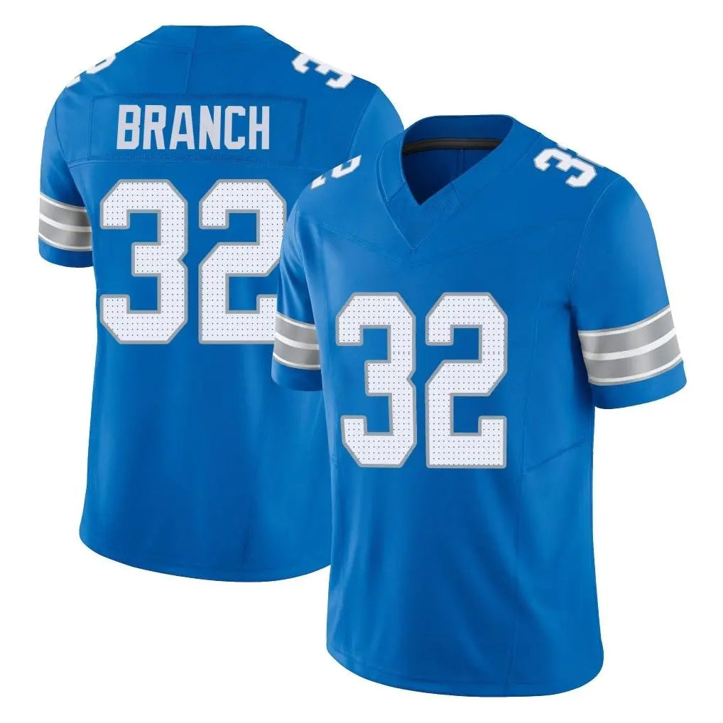 harde D.Lions #32 Brian Branch Player Blue Limited Vapor F.U.S.E. Alternate Home Game Stitched Jerseys