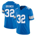 harde D.Lions #32 Brian Branch Player Blue Limited Vapor F.U.S.E. Alternate Home Game Stitched Jerseys