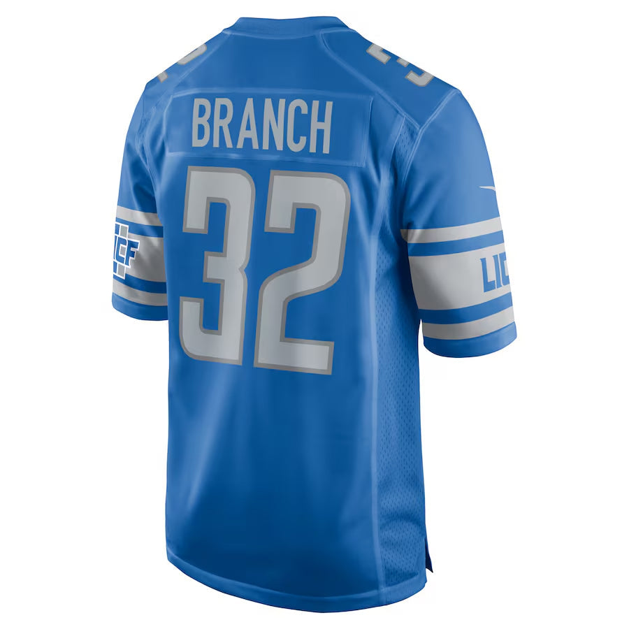 harde D.Lions #32 Brian Branch Player Blue Replica Game Stitched Jerseys