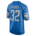 harde D.Lions #32 Brian Branch Player Blue Replica Game Stitched Jerseys
