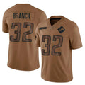harde D.Lions #32 Brian Branch Player Brown Salute To Service Limited Stitched Jerseys