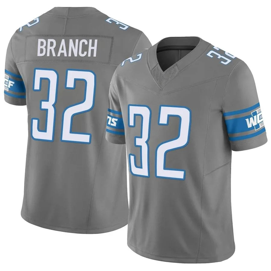 harde D.Lions #32 Brian Branch Player Gray Vapor F.U.S.E. Limited Stitched Jerseys