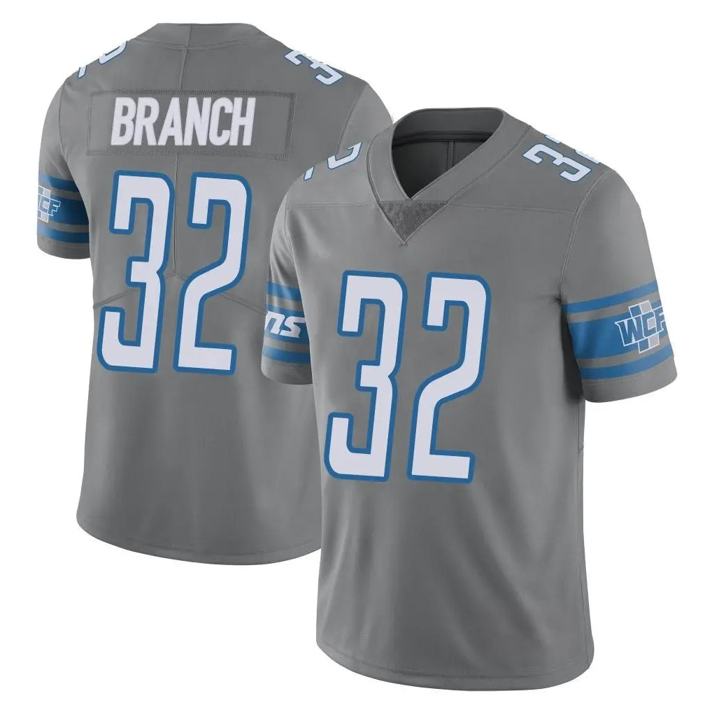 harde D.Lions #32 Brian Branch Player Gray Vapor Untouchable Limited Home Game Stitched Jerseys