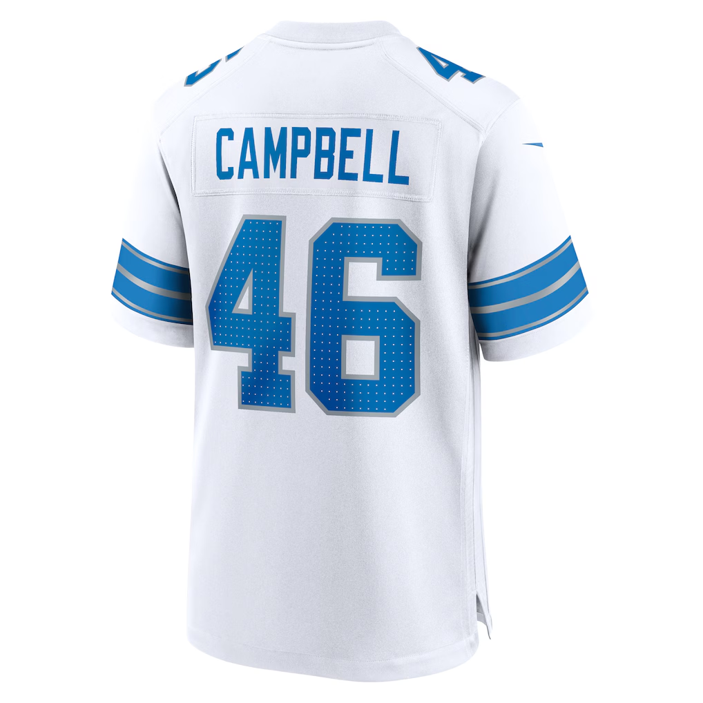 harde D.Lions #46 Jack Campbell White White Game Stitched Jerseys