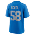 harde D.Lions #58 Penei Sewell Player Blue Alternate Game Stitched Jerseys