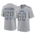 harde D.Lions #69 Tate Ratledge Player Gray Atmosphere Fashion Home Game Stitched Jerseys