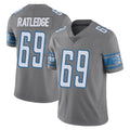 harde D.Lions #69 Tate Ratledge Player Gray Vapor Untouchable Limited Home Game Stitched Jerseys