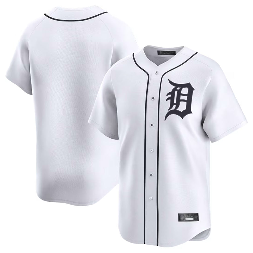 harde D.Tigers White Home Limited Blank Player Stitched Jerseys