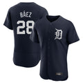 harde D.Tigers #28 Javier B¡§¡éez Player Navy Limited Elite Home Stitched Jerseys