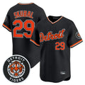 harde D.Tigers #29 Tarik Skubal Player Black Limited Home Stitched Jerseys