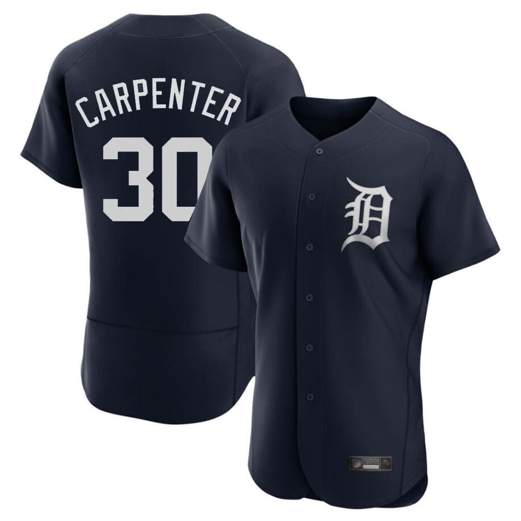 harde D.Tigers #30 Kerry Carpenter Player Navy Limited Elite Home Stitched Jerseys