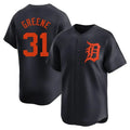 harde D.Tigers #31 Riley Greene Player Navy Home Limited Stitched Jerseys