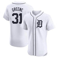 harde D.Tigers #31 Riley Greene Player White Limited Elite Home Stitched Jerseys