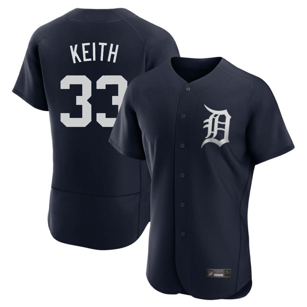 harde D.Tigers #33 Colt Keith Player Navy Limited Elite Home Stitched Jerseys