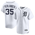 harde D.Tigers #35 Justin Verlander Player White Home Limited Stitched Jerseys